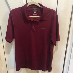 Greg norman maroon playdry golf polo small